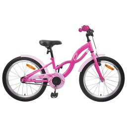 Bicicleta pentru Copii 18 Inci pentru 5-7 ani Roz închis GartenMobel Dekor