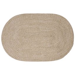 Covor oval din iuta natur pentru interior, 122 x 183 cm