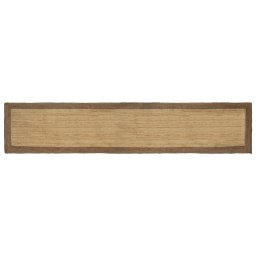Covor de iuta handmade gri pentru hol si living, 60 x 400 cm