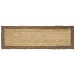Covor de iuta handmade gri 80x300 cm pentru living si hol
