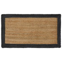 Covor din iuta gri închis 60x110 cm, handmade, pentru interior