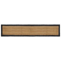 Covor tip runner din iuta gri închis 60x400 cm pentru hol