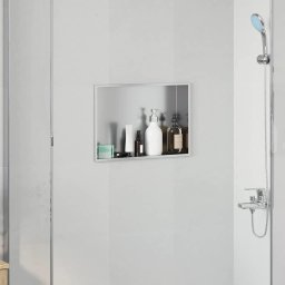 Nisa de Dus Argintiu 45 x 30 x 9,5 cm Oţel inoxidabil GartenMobel Dekor