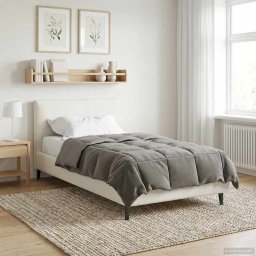 Duvet de iarna Patos Gri deschis 135 x 200 cm Microfibra GartenMobel Dekor
