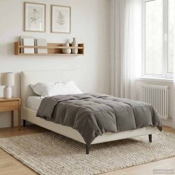 Duvet de iarna Patos Gri deschis 155 x 200 cm Microfibra GartenMobel Dekor
