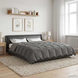 Duvet de iarna Patos Gri deschis 200 x 240 cm Microfibra GartenMobel Dekor