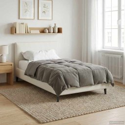 Duvet de iarna Patos Gri deschis 155 x 220 cm Microfibra GartenMobel Dekor