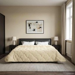 Pilota de vara Crem 200 x 240 cm Microfibra si fleece Teddy GartenMobel Dekor