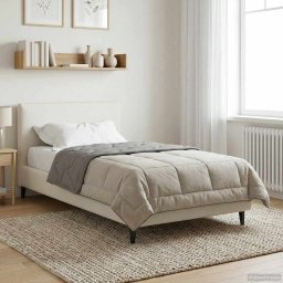 Duvet complet pe tot parcursul anului Gri deschis 135 x 200 cm GartenMobel Dekor