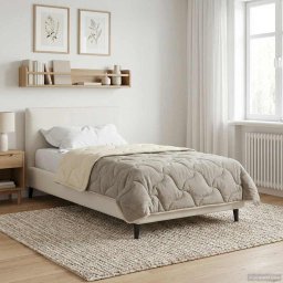 Duvet complet pe tot parcursul anului Patos Crem 155 x 220 cm GartenMobel Dekor