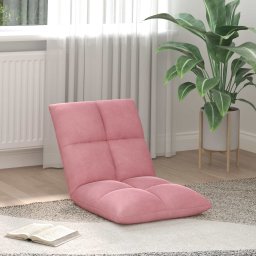 Scaun de podea Roz 50 x 61 x 57 cm Catifea GartenMobel Dekor