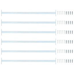 Bara de siguranta ajustabila pentru fereastra 6 pcs Argintiu GartenMobel Dekor
