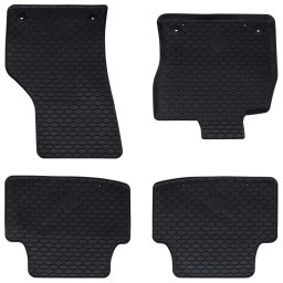Covor pentru masina 4 pcs Negru Cauciuc GartenMobel Dekor