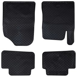 Covor pentru masina 4 pcs Negru Cauciuc GartenMobel Dekor