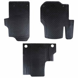 Covor pentru masina 3 pcs Negru Cauciuc GartenMobel Dekor