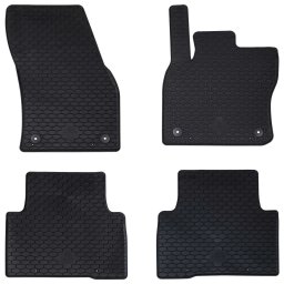 Covor pentru masina 4 pcs Negru Cauciuc GartenMobel Dekor