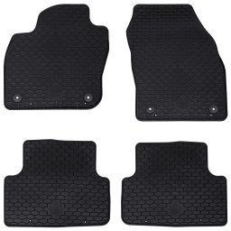 Covor pentru masina 4 pcs Negru Cauciuc GartenMobel Dekor