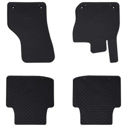 Covor pentru masina 4 pcs Negru Cauciuc GartenMobel Dekor