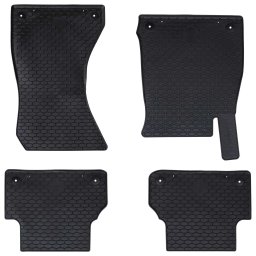 Covor pentru masina 4 pcs Negru Cauciuc GartenMobel Dekor
