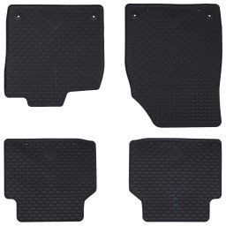 Covor pentru masina 4 pcs Negru Cauciuc GartenMobel Dekor