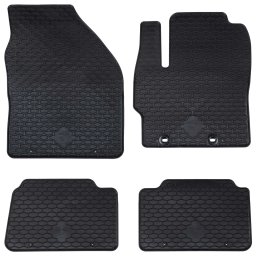 Covor pentru masina 4 pcs Negru Cauciuc GartenMobel Dekor