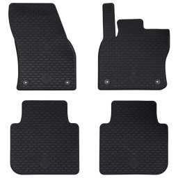 Covor pentru masina 4 pcs Negru Cauciuc GartenMobel Dekor