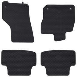 Covor pentru masina 4 pcs Negru Cauciuc GartenMobel Dekor