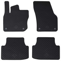 Covor pentru masina 4 pcs Negru Cauciuc GartenMobel Dekor