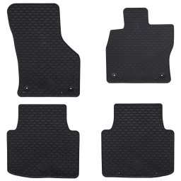 Covor pentru masina 4 pcs Negru Cauciuc GartenMobel Dekor