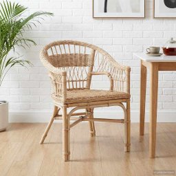 Scaun stivuibil natural 60 x 60 x 81 cm Ratan GartenMobel Dekor