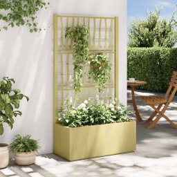 Ghiveci de gradina cu trellis Verde 80 x 36 x 140 cm PP GartenMobel Dekor