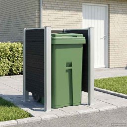 Imprejmuire pentru Cos de Gunoi Gri 85 x 85 x 115 cm GartenMobel Dekor