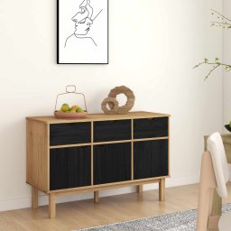 Bufet OTTA Maro si negru 114 x 43 x 73,5 cm GartenMobel Dekor