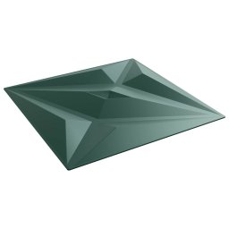 Panouri de perete Stea 12 pcs Verde Star 50 x 50 cm Spuma XPS GartenMobel Dekor