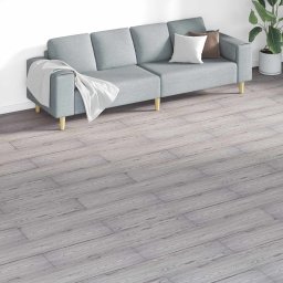 Placi de Pardoseala 18 pcs Gri închis 5,26 m² PVC GartenMobel Dekor