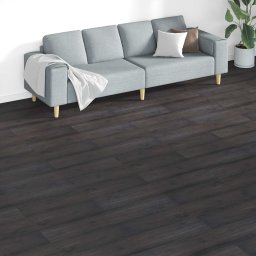 Placi de Pardoseala 18 pcs Gri închis 5,26 m² PVC GartenMobel Dekor