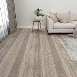 Placi de Pardoseala 55 pcs Gri taupe 5,11 m² PVC GartenMobel Dekor