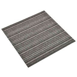 Covor 20 pcs Anthracit în dungi 50 x 50 cm 100% polipropilena GartenMobel Dekor