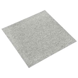 Covor 20 pcs Gri deschis 50 x 50 cm 100% polipropilena GartenMobel Dekor
