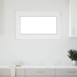 Fereastra pentru subsol RISOR 100 x 50 cm PVC si Sticla Alb GartenMobel Dekor