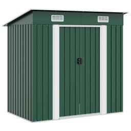 Magazie de gradina din metal verde GartenMobel Dekor