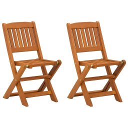 Scaune de bucatarie pentru copii, 2 buc, lemn masiv de eucalipt GartenMobel Dekor