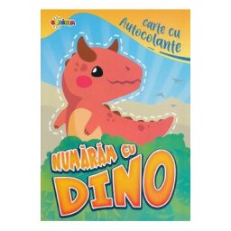 Carte cu autocolante. Numaram cu Dino