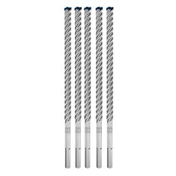 Set 5 burghie SDS Max-8X pentru beton/caramida, 25 x 400 x 520 mm