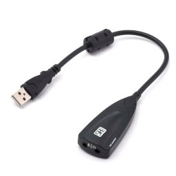 Placa de sunet SPSC-USB-02, USB-A, 7.1 canale, Negru