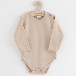 New Baby Classic II full-zip baby bodysuit light beige, size 68 (4-6m)