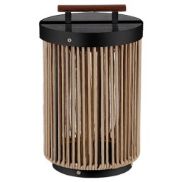 Lampa solara V-TAC, 2.4w 3000k ip65 - negru/maro, SKU-23349