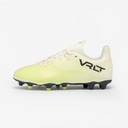 Ghete de fotbal cu șireturi VIRALTO I FG Alb Copii