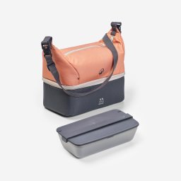 Geantă frigorifică Lunchbox 5L + cutie alimente 1L din plastic Portocaliu