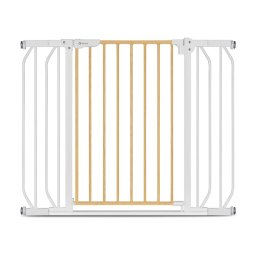 Poarta de siguranta Lionelo Truus Slim prin presiune 105 cm Gri Natur